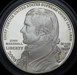 1 доллар 2005 "170 лет со дня смерти Джона Маршалла" (США)