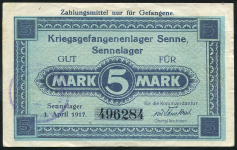 5 марок 1917 (лагерь Сенна)