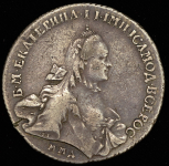 Рубль 1762 ММД-ТI-ДМ