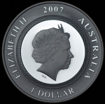 1 доллар 2007 "Поросенок" (Австралия)