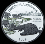 1 доллар 2008 "Крокодил" (Австралия)