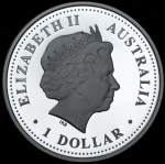 1 доллар 2008 "Крокодил" (Австралия)