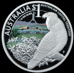 1 доллар 2010 "Австралийская столичная территория. Попугай" (Австралия)