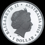 1 доллар 2010 "Австралийская столичная территория. Попугай" (Австралия)