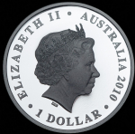 1 доллар 2010 "Штат Виктория Мельбурн - Пингвин" (Австралия)