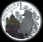 1 доллар 2010 "Штат Виктория Мельбурн - Пингвин" (Австралия)