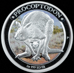 1 доллар 2013 "Австралийская мегафауна - Прокоптодон" (Австралия)