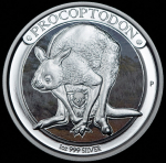 1 доллар 2013 "Австралийская мегафауна - Прокоптодон" (Австралия)