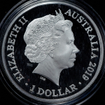 1 доллар 2019 "Австралийская афалина" (Австралия)