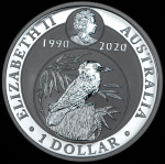 1 доллар 2020 "Кукабара" (Австралия)