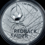 1 доллар 2020 "Паук Redback spider (Австралийская вдова)" (Австралия)