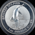 1 доллар 2020 "Вертящийся дельфин" (Австралия)