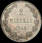 2 марки 1908 (Финляндия) L