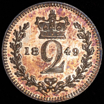 2 пенни 1849 (Великобритания)