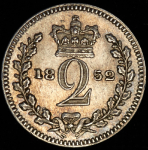 2 пенни 1852 (Великобритания)