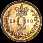 2 пенни 1886 (Великобритания)