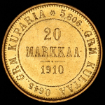 20 марок 1910 (Финляндия) L