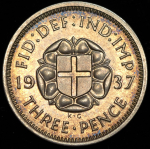 3 пенса 1937 (Великобритания)