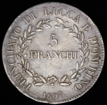 5 франков 1807 (Лукка)