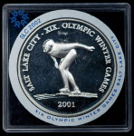 500 тугриков 2001 "XIX Зимние Олимпийские игры 2002 г  в Солт-Лейк-Сити" (Монголия)