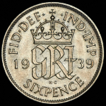 6 пенсов 1939 (Великобритания)