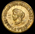 Жетон "В память визита в Россию президента Франции Ф.Фора" 1897