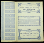 Акция 50 франков 1895 "Трамваи Тифлиса"