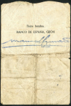 Чек 50 песет 1936 "El Banco de Espana" (Испания)