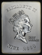 1/2 доллара 2008 "Папа Иоанн Павел II" (Ниуэ)