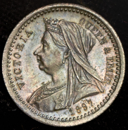 1/2 фартинга 1897. Проба (Великобритания)