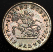 1/2 фартинга 1897. Проба (Великобритания)