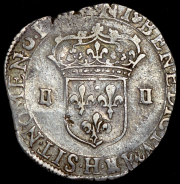 1/4 экю 1595-1610 (Франция)