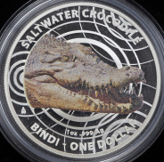 1 доллар 2013 "Гребнистый крокодил (saltwater crocodile)" (Австралия)