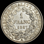 1 франк 1887 (Франция)
