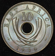 10 центов 1936 (Восточная Африка)