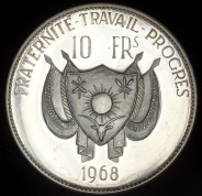10 франков 1968 (Нигер)