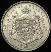 20 франков 1932 (Бельгия)