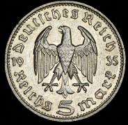 5 марок 1935 (Германия) D