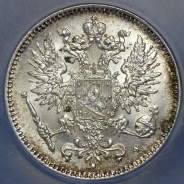 50 пенни 1916 (Финляндия) (в слабе)