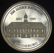 Медаль "300 лет Магдебургской ратуше 1691-1991" (Германия)