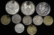 Набор из 10-ти сер. монет