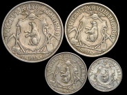 Набор из 4-х монет (Криолитовые шахты Ивигтут, Гренландия)