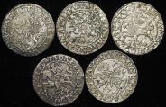 Набор из 5-ти полугрошей 1500-е (Польша)