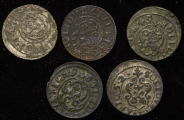 Набор из 5-ти шиллингов  1600-е (Рига)