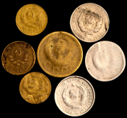 Набор из 7-ми монет СССР (брак)
