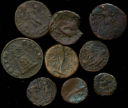 Набор из 9-ти античных монет