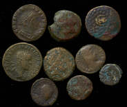 Набор из 9-ти античных монет