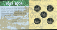 Набор памятных монет 200000 карбоовнцев "50 лет Победы" (Украина) (в п/у)