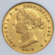 Соверен 1868 (Австралия) (в слабе)