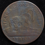 1 цент 1791 (Сьерра-Леоне. Британская Западная Африка)
